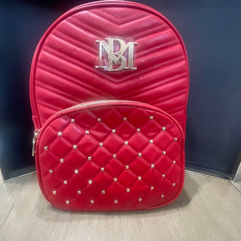 BADGLEY MISCHKA Studded Vegan Leather Backpack